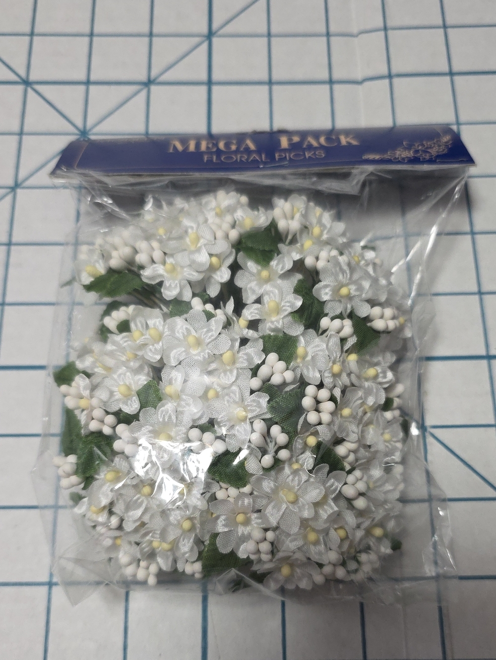 Modern Romance Hydrangea White Floral Picks - Decorative Flower Accents 6 Ea NIP